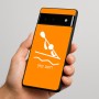 כיסוי בעיצוב אישי עם השם שלך לדגם - Google Pixel 6 Pro 5G בעיצוב קיאק אולימפי