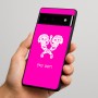 כיסוי בעיצוב אישי עם השם שלך לדגם - Google Pixel 6 Pro 5G בעיצוב פרחי קרן