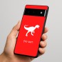 כיסוי בעיצוב אישי עם השם שלך לדגם - Google Pixel 6 Pro 5G בעיצוב דינוזאור