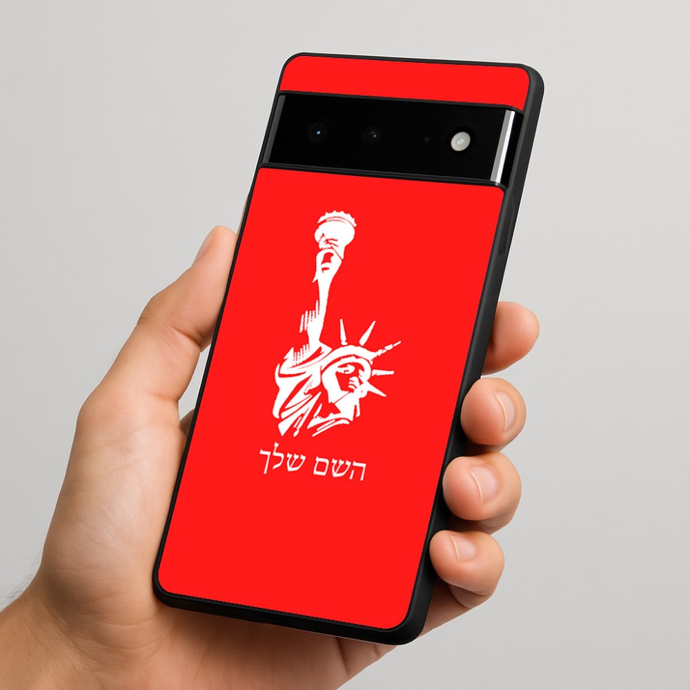 כיסוי בעיצוב אישי עם השם שלך לדגם - Google Pixel 6 Pro 5G בעיצוב פסל החירות