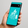 כיסוי בעיצוב אישי עם השם שלך לדגם - Google Pixel 6 Pro 5G בעיצוב רוכב סוסים