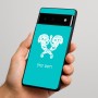 כיסוי בעיצוב אישי עם השם שלך לדגם - Google Pixel 6 Pro 5G בעיצוב פרחי קרן