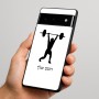 כיסוי בעיצוב אישי עם השם שלך לדגם - Google Pixel 6 Pro 5G בעיצוב הרמת משקולות