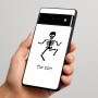 כיסוי בעיצוב אישי עם השם שלך לדגם - Google Pixel 6 Pro 5G בעיצוב סקלטון