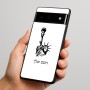 כיסוי בעיצוב אישי עם השם שלך לדגם - Google Pixel 6 Pro 5G בעיצוב פסל החירות