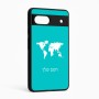 כיסוי בעיצוב אישי עם השם שלך לדגם - Google Pixel 6a 5G בעיצוב מפת העולם