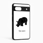 כיסוי בעיצוב אישי עם השם שלך לדגם - Google Pixel 6a 5G בעיצוב קרנף
