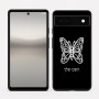 כיסוי בעיצוב אישי עם השם שלך לדגם - Google Pixel 6a 5G בעיצוב פרפר