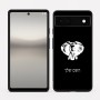 כיסוי בעיצוב אישי עם השם שלך לדגם - Google Pixel 6a 5G בעיצוב ראש פיל