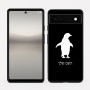 כיסוי בעיצוב אישי עם השם שלך לדגם - Google Pixel 6a 5G בעיצוב פינגווין