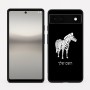 כיסוי בעיצוב אישי עם השם שלך לדגם - Google Pixel 6a 5G בעיצוב זברה