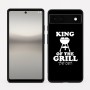 כיסוי בעיצוב אישי עם השם שלך לדגם - Google Pixel 6a 5G בעיצוב מלך הגריל