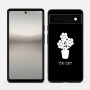 כיסוי בעיצוב אישי עם השם שלך לדגם - Google Pixel 6a 5G בעיצוב פרח