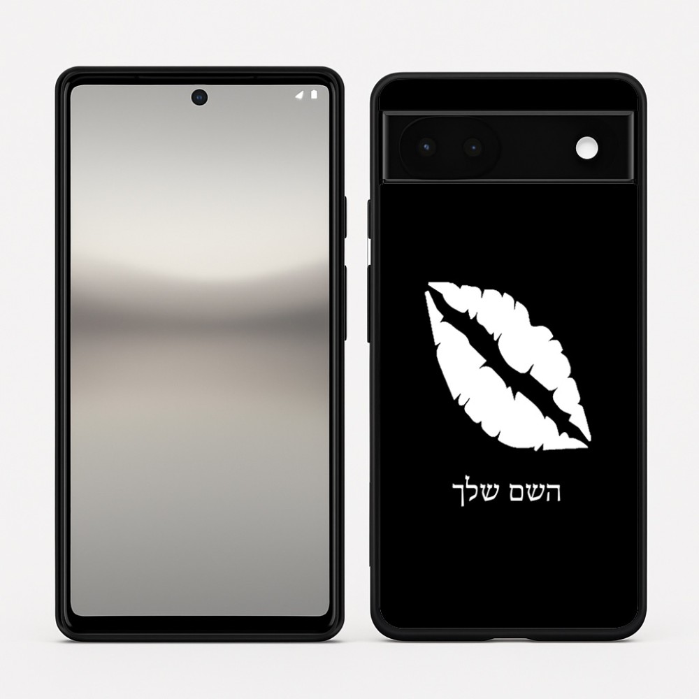 כיסוי בעיצוב אישי עם השם שלך לדגם - Google Pixel 6a 5G בעיצוב שפתיים - נשיקה