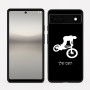 כיסוי בעיצוב אישי עם השם שלך לדגם - Google Pixel 6a 5G בעיצוב רוכב אופניים