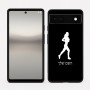 כיסוי בעיצוב אישי עם השם שלך לדגם - Google Pixel 6a 5G בעיצוב רץ רץ אישה
