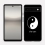 כיסוי בעיצוב אישי עם השם שלך לדגם - Google Pixel 6a 5G בעיצוב סמל יינג יאנג