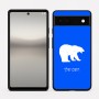 כיסוי בעיצוב אישי עם השם שלך לדגם - Google Pixel 6a 5G בעיצוב דוב