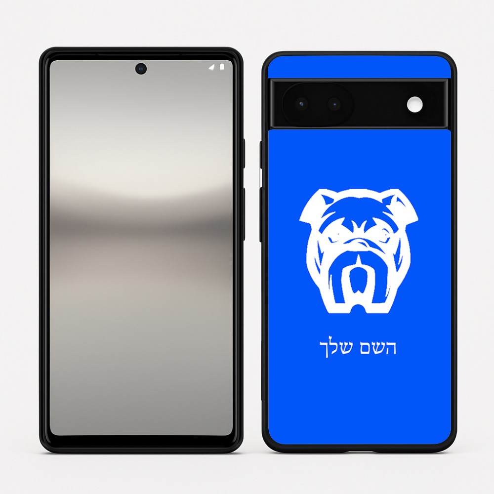 כיסוי בעיצוב אישי עם השם שלך לדגם - Google Pixel 6a 5G בעיצוב פרצוף בולדוג