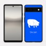 כיסוי בעיצוב אישי עם השם שלך לדגם - Google Pixel 6a 5G בעיצוב חזיר