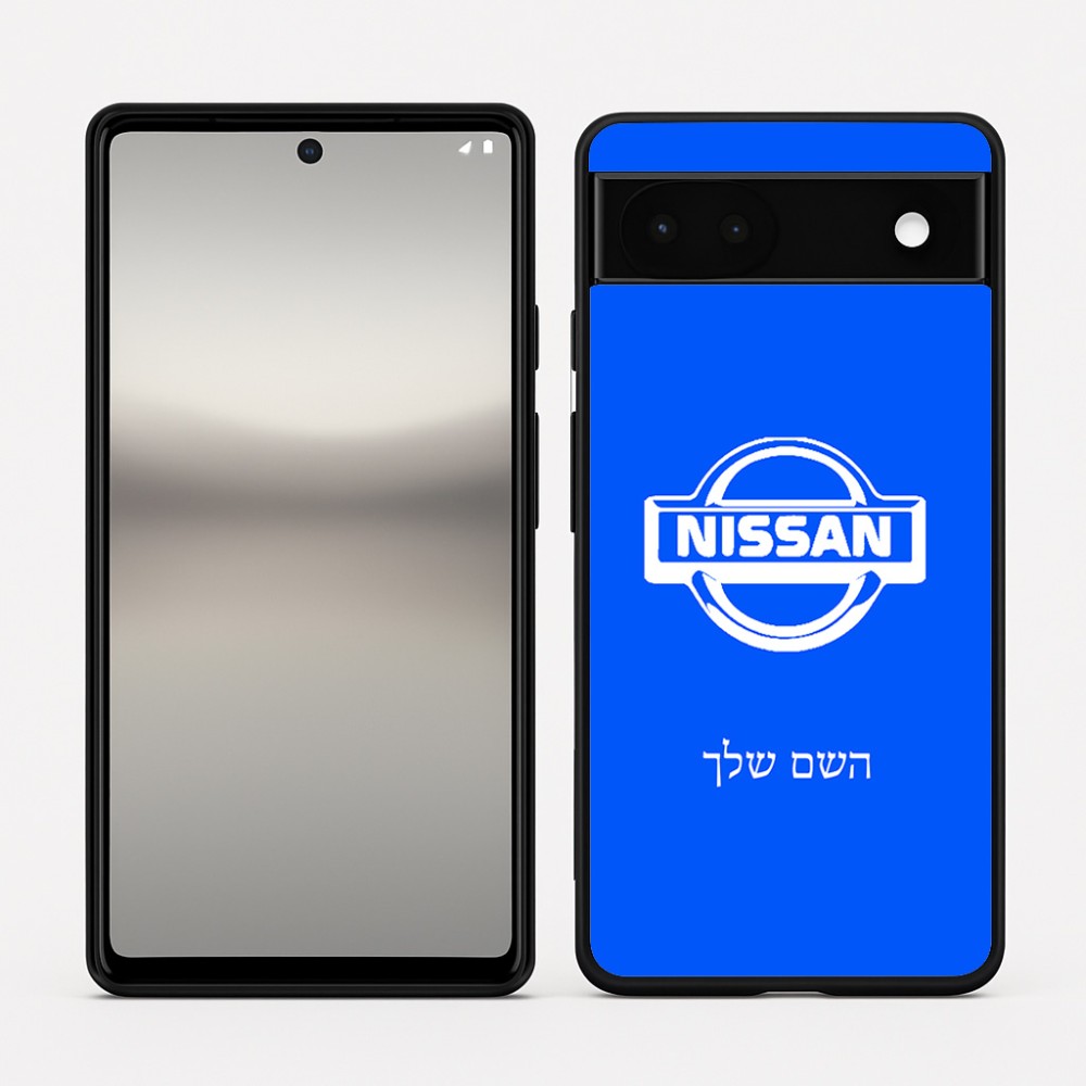 כיסוי בעיצוב אישי עם השם שלך לדגם - Google Pixel 6a 5G בעיצוב ניסאן