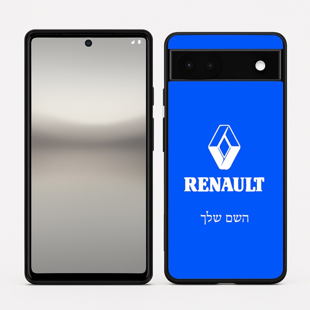 כיסוי בעיצוב אישי עם השם שלך לדגם - Google Pixel 6a 5G בעיצוב רנו