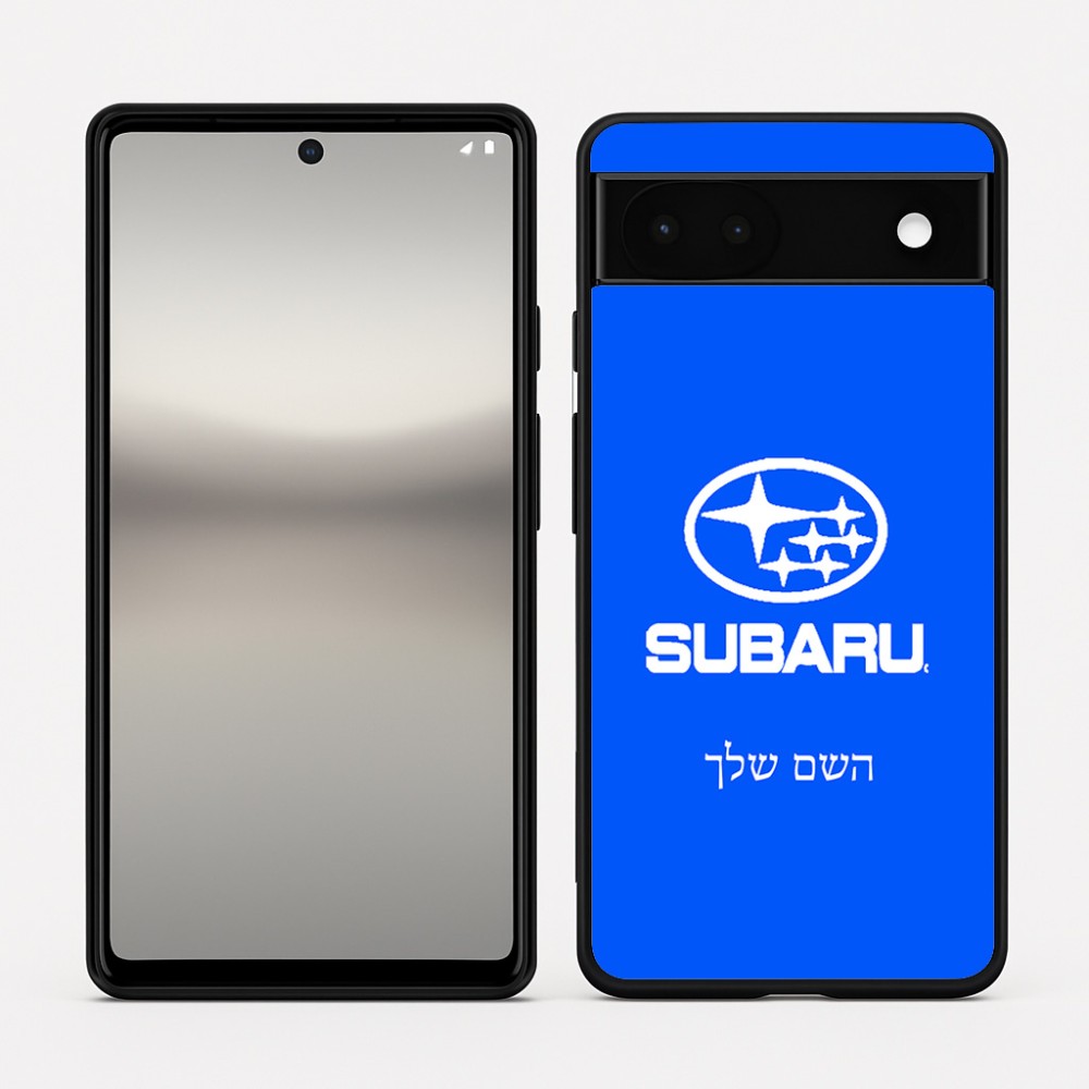 כיסוי בעיצוב אישי עם השם שלך לדגם - Google Pixel 6a 5G בעיצוב סובארו