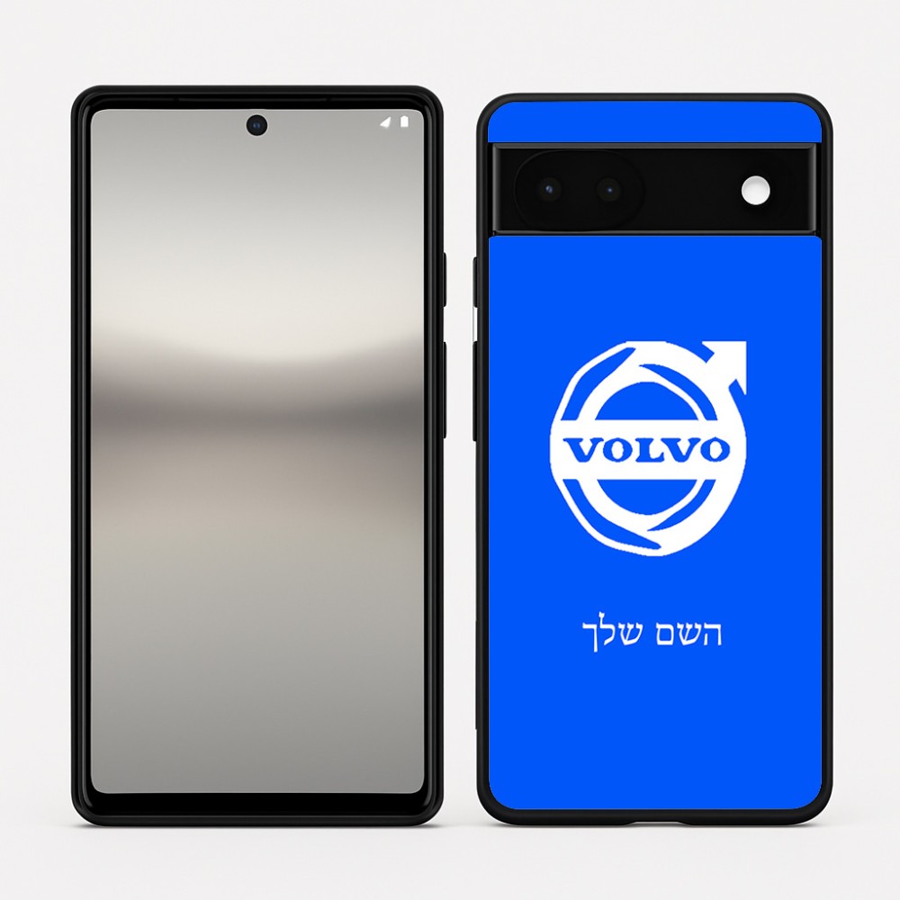כיסוי בעיצוב אישי עם השם שלך לדגם - Google Pixel 6a 5G בעיצוב וולוו