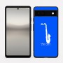 כיסוי בעיצוב אישי עם השם שלך לדגם - Google Pixel 6a 5G בעיצוב סקסופון