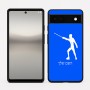 כיסוי בעיצוב אישי עם השם שלך לדגם - Google Pixel 6a 5G בעיצוב לוחם סייף