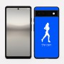 כיסוי בעיצוב אישי עם השם שלך לדגם - Google Pixel 6a 5G בעיצוב רץ רץ אישה