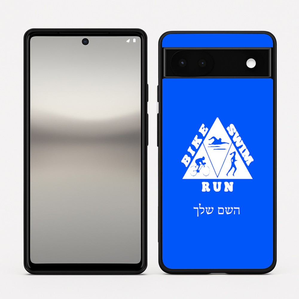 כיסוי בעיצוב אישי עם השם שלך לדגם - Google Pixel 6a 5G בעיצוב טריאתלון