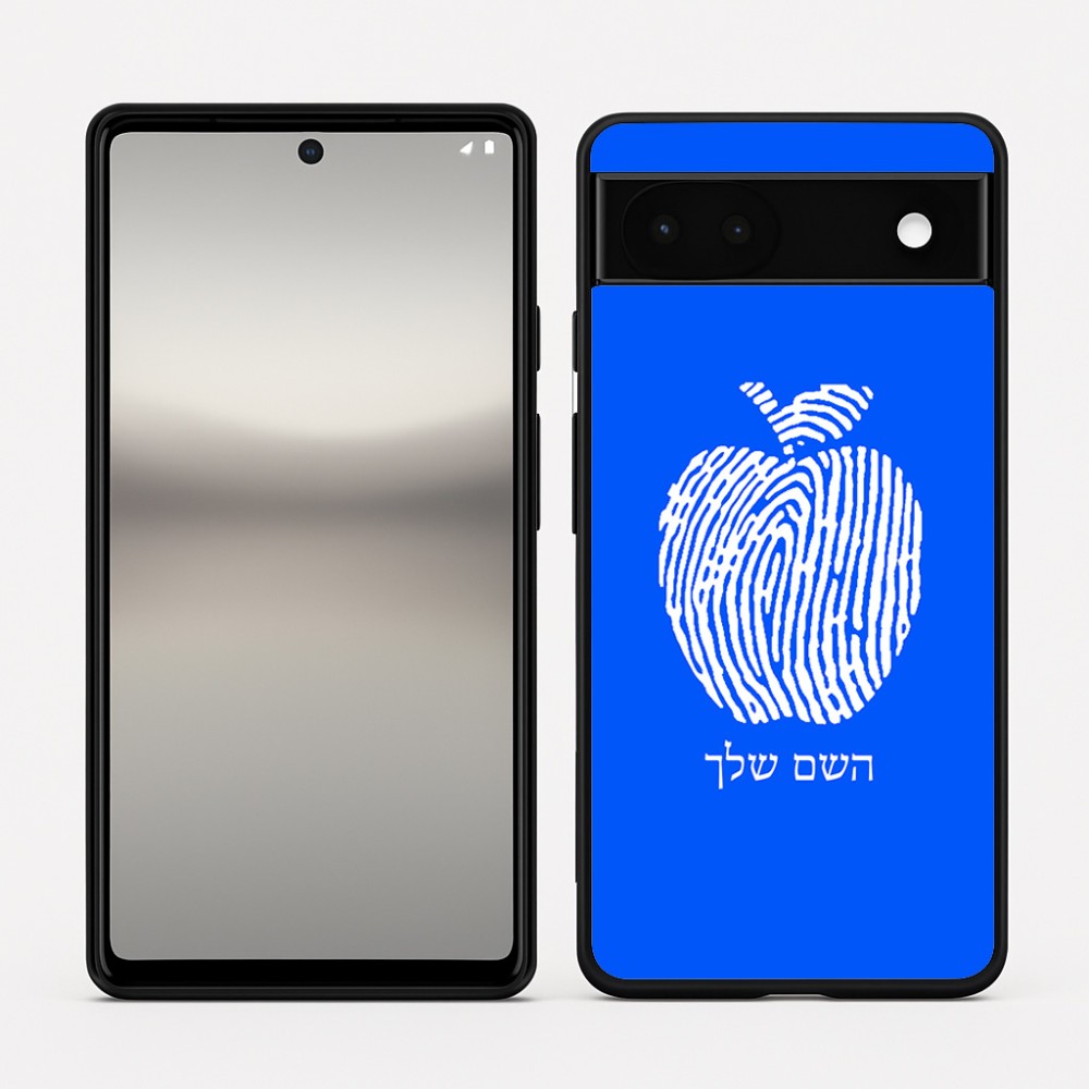 כיסוי בעיצוב אישי עם השם שלך לדגם - Google Pixel 6a 5G בעיצוב הדפס תפוח