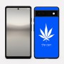 כיסוי בעיצוב אישי עם השם שלך לדגם - Google Pixel 6a 5G בעיצוב עלה מריחואנה - גראס