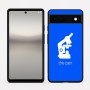 כיסוי בעיצוב אישי עם השם שלך לדגם - Google Pixel 6a 5G בעיצוב מיקרוסקופ