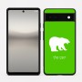 כיסוי בעיצוב אישי עם השם שלך לדגם - Google Pixel 6a 5G בעיצוב דוב