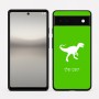כיסוי בעיצוב אישי עם השם שלך לדגם - Google Pixel 6a 5G בעיצוב דינוזאור