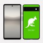 כיסוי בעיצוב אישי עם השם שלך לדגם - Google Pixel 6a 5G בעיצוב קנגורו