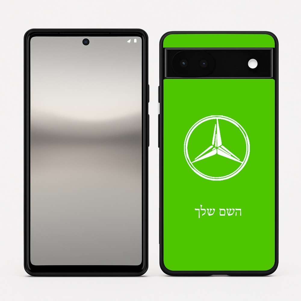כיסוי בעיצוב אישי עם השם שלך לדגם - Google Pixel 6a 5G בעיצוב מרצדס-בנץ
