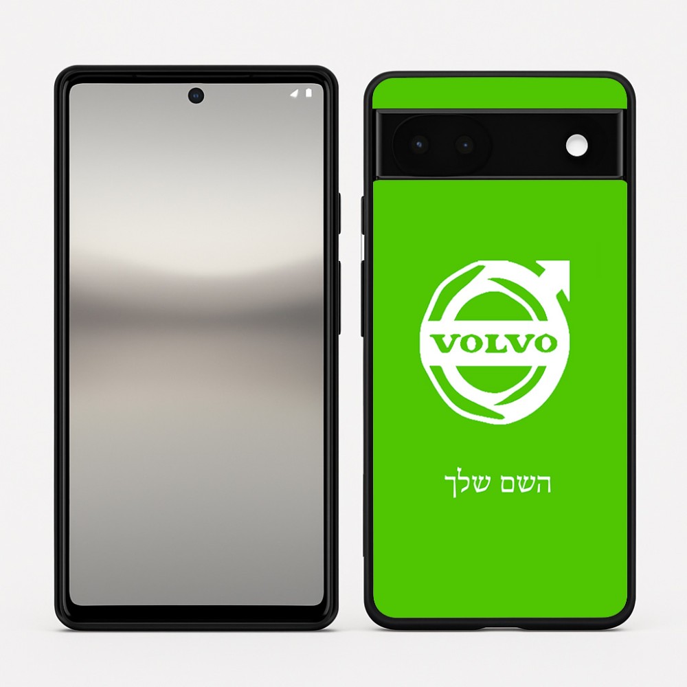 כיסוי בעיצוב אישי עם השם שלך לדגם - Google Pixel 6a 5G בעיצוב וולוו