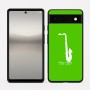 כיסוי בעיצוב אישי עם השם שלך לדגם - Google Pixel 6a 5G בעיצוב סקסופון