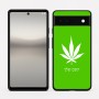 כיסוי בעיצוב אישי עם השם שלך לדגם - Google Pixel 6a 5G בעיצוב עלה מריחואנה - גראס
