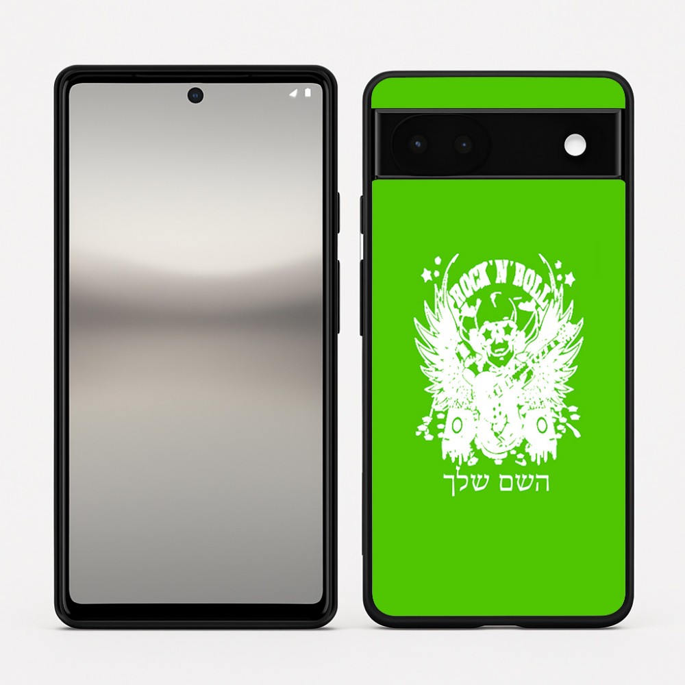 כיסוי בעיצוב אישי עם השם שלך לדגם - Google Pixel 6a 5G בעיצוב רוקנרול