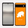 כיסוי בעיצוב אישי עם השם שלך לדגם - Google Pixel 6a 5G בעיצוב קרנף