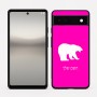 כיסוי בעיצוב אישי עם השם שלך לדגם - Google Pixel 6a 5G בעיצוב דוב