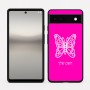 כיסוי בעיצוב אישי עם השם שלך לדגם - Google Pixel 6a 5G בעיצוב פרפר