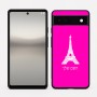 כיסוי בעיצוב אישי עם השם שלך לדגם - Google Pixel 6a 5G בעיצוב מגדל אייפל