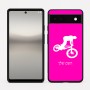 כיסוי בעיצוב אישי עם השם שלך לדגם - Google Pixel 6a 5G בעיצוב רוכב אופניים