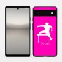 כיסוי בעיצוב אישי עם השם שלך לדגם - Google Pixel 6a 5G בעיצוב קפיצת משוכות
