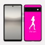 כיסוי בעיצוב אישי עם השם שלך לדגם - Google Pixel 6a 5G בעיצוב רץ רץ אישה